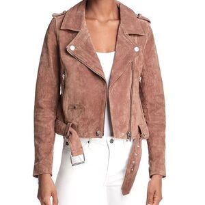 BLANKNYC Suede Moto Jacket, Size M